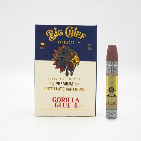 Gorilla Glue Cartridge, Big Chief THC Vape Cartridge ,